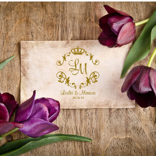 Sello De Caucho Fancy Ornamental Border Classic Royal Crown