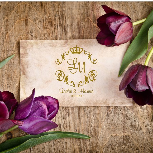 Sello De Caucho Fancy Ornamental Border Classic Royal Crown (Subido por el creador)