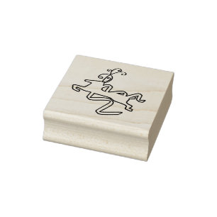 Sello De Caucho Fancy Reinder Art Stamp