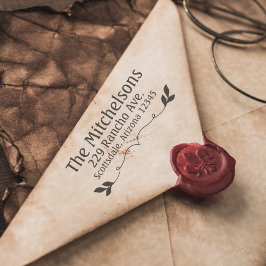 Sello De Caucho Fancy Return Address Rubber Stamp