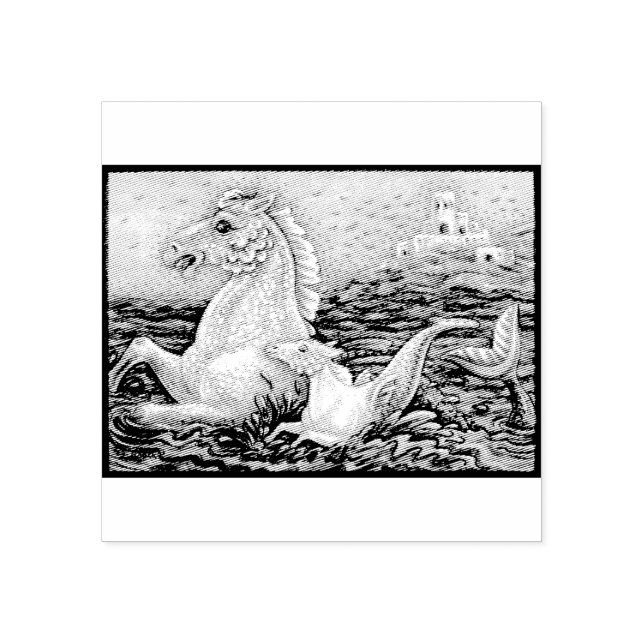 SELLO DE CAUCHO FANTASÍA DE MERHORSE Y BEBÉ (Impresión)