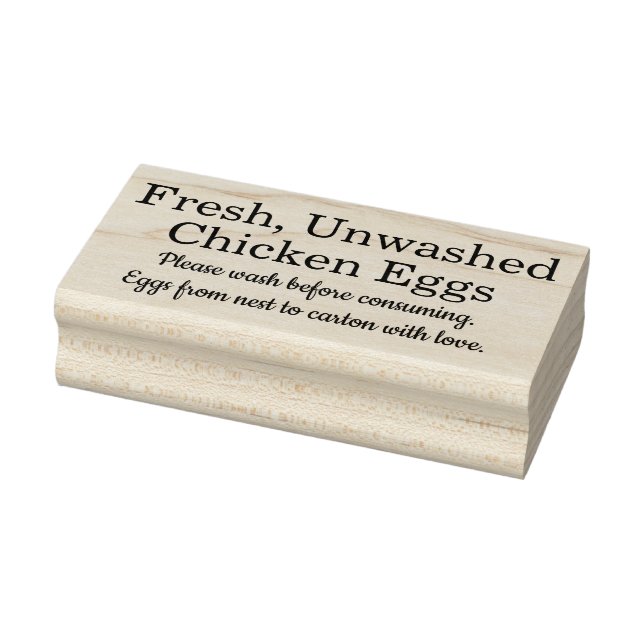Sello De Caucho Farm Fresh Eggs | Monogram Egg Carton (Sello)