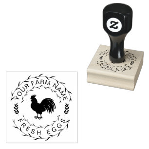 Sello De Caucho Farmhouse Hen   Granja O Gallina Coop Personalizad