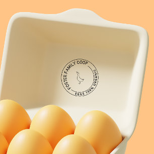 Sello De Caucho Farmhouse Style Duck Egg carton Wood Art Stamp