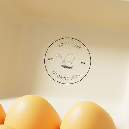 Sello De Caucho Farmhouse Style Egg Carton Stamp Family Business