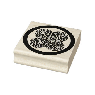 Sello De Caucho Feather Asano Taka no Ha Pattern Rubber Stamp