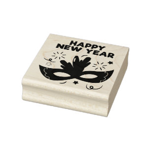 Sello De Caucho Feliz Año Nuevo
