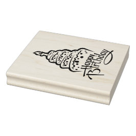 Sello De Caucho Feliz cumpleaños