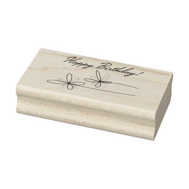 Sello De Caucho Feliz cumpleaños (Sello)