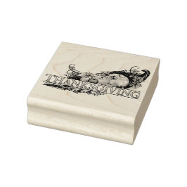 Sello De Caucho Feliz Día de Acción de Gracias