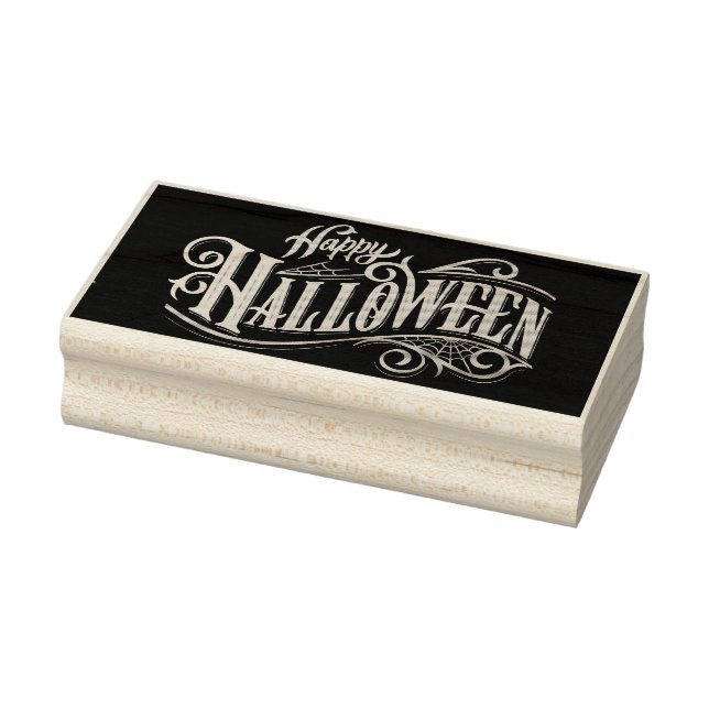Sello De Caucho Feliz Halloween (Sello)