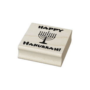Sello De Caucho Feliz Hanukkah