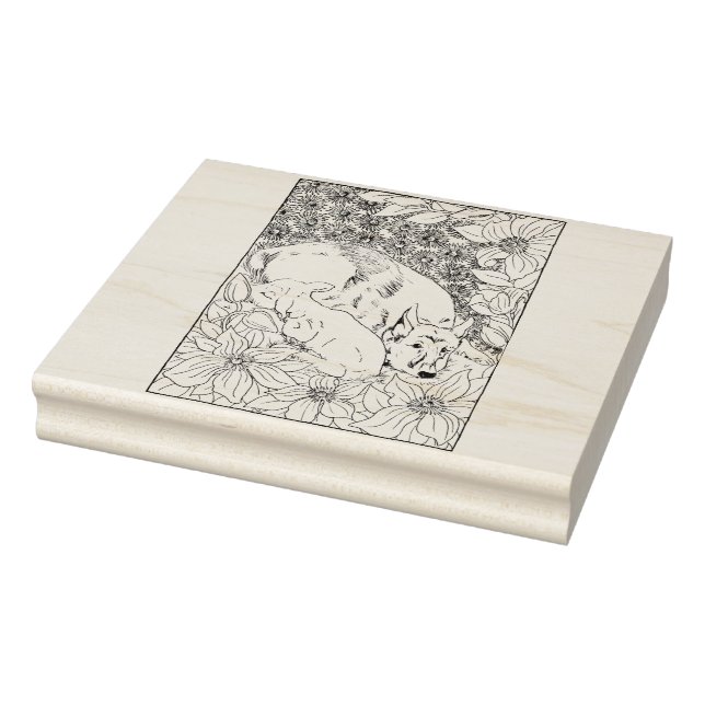 Sello De Caucho Feliz Hollow German Shepherd (Sello)