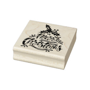 Sello De Caucho Feliz Navidad