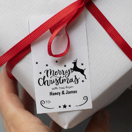 Sello De Caucho Feliz Navidad con amor de (personalizado) Pareja,