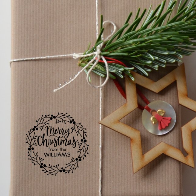Sello De Caucho Feliz Navidad de la familia (personalizado), (Subido por el creador)