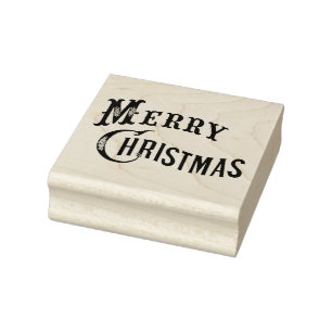 Sello De Caucho Feliz Navidad en 1876