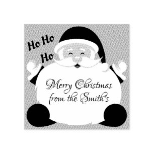 Sello De Caucho Feliz Navidad Papá Noel JA JA JA