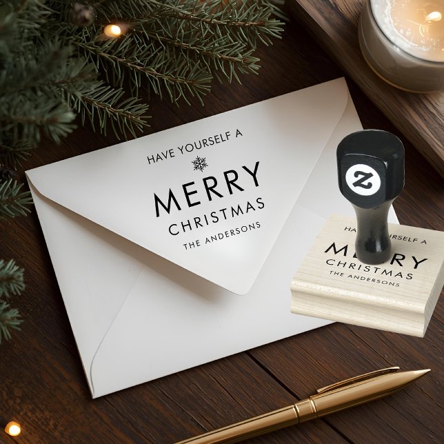 Sello De Caucho Feliz Navidad Personalizado (Subido por el creador)