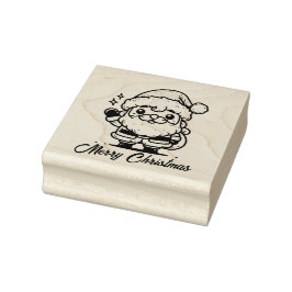 Sello De Caucho Feliz navidad Santa Claus