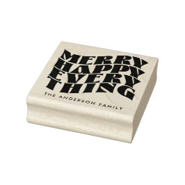 Sello De Caucho Feliz Navidad Todo Groovy Navidades de vacaciones