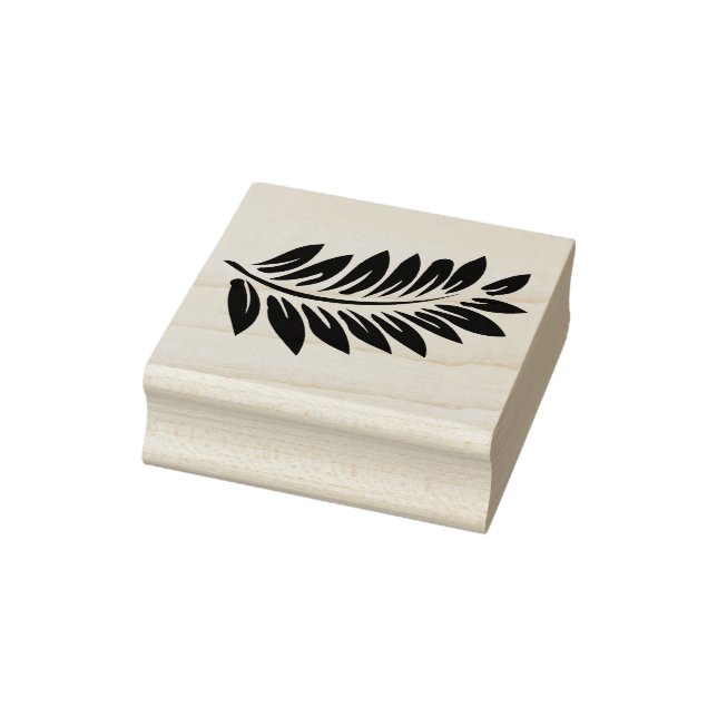 Sello De Caucho Fern Rubber Stamp (Sello)