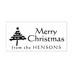 Sello De Caucho Ferry Christmas Tree Family Name