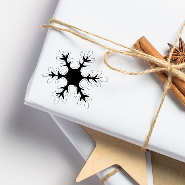 Sello De Caucho Festividad de Nieve en Navidades Snowflake (Subido por el creador)