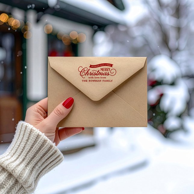 Sello De Caucho Festividad navideña muy feliz (Subido por el creador)