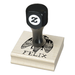 Sello De Caucho Fierce Falcon Birds Hand Drake PERSONALIZAR IT