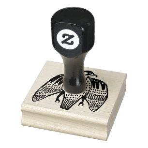 Sello De Caucho Fierce Falcon Birds Hand Drake PERSONALIZAR IT