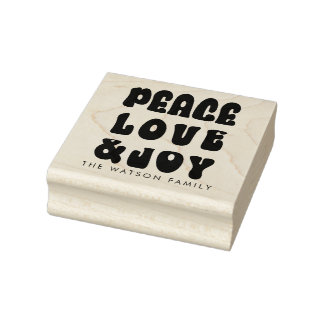 Sello De Caucho Fiesta de amor de retro Groovy Peace