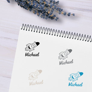 Sello De Caucho Firma de espacio infantil personalizado