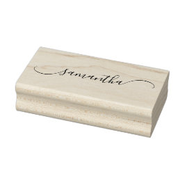 Sello De Caucho Firma de swash curvada con clase