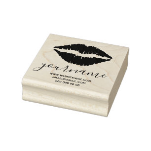 Sello De Caucho Firma Lips