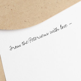 Sello De Caucho Firma manuscrita | Texto de su Personalizado