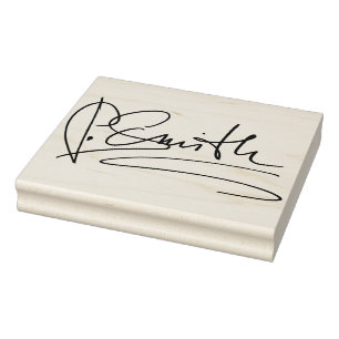 Sello De Caucho Firma personalizada personalizado grande