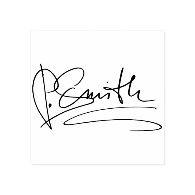 Sello De Caucho Firma personalizado personalizada (Impresión)