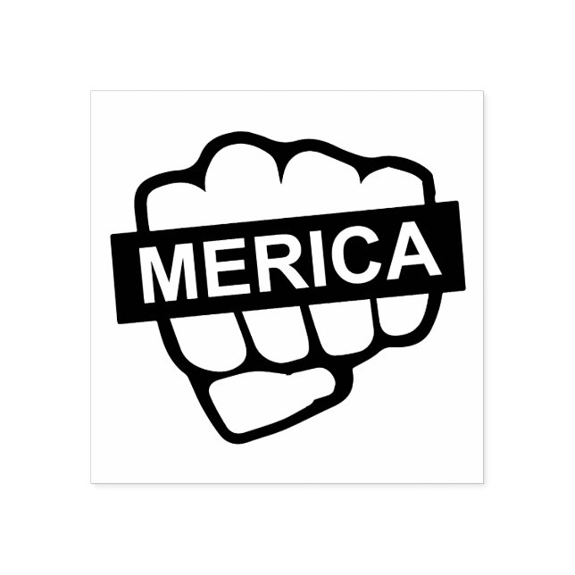 Sello De Caucho Fist Bump for Merica (Impresión)