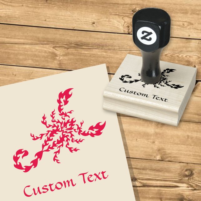 Sello De Caucho Flames Scorpion (Subido por el creador)