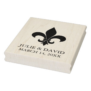 Sello De Caucho Fleur-de-lis/Nueva Orleans