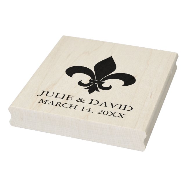 Sello De Caucho Fleur-de-lis/Nueva Orleans (Sello)