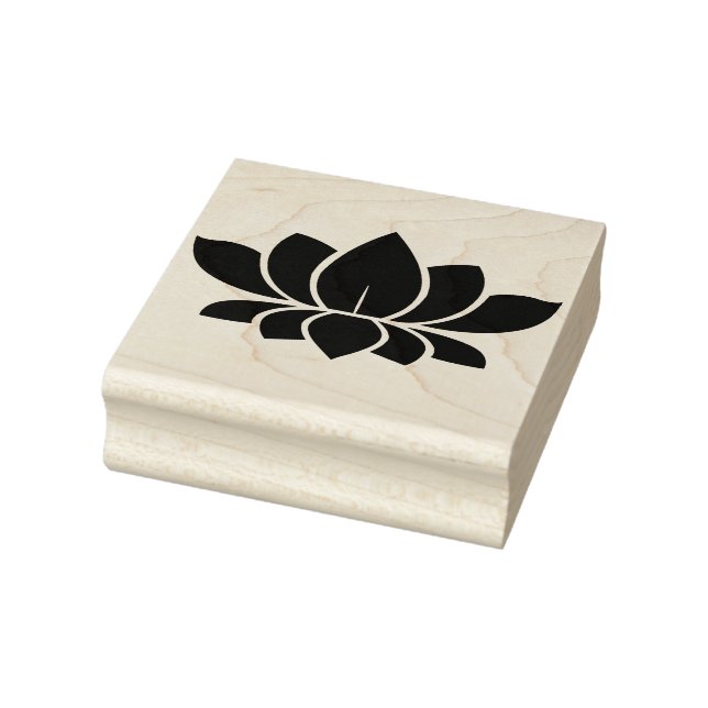 Sello De Caucho Flor de Loto (Sello)