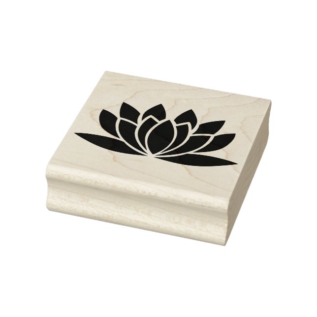 Sello De Caucho Flor de Lotus (Sello)