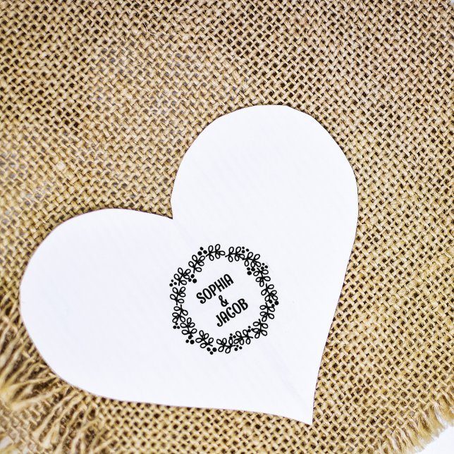 Sello De Caucho Flor de nombres personalizados (Subido por el creador)