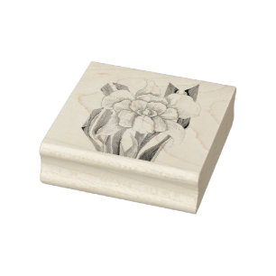 Sello De Caucho Flor de Smeraldo