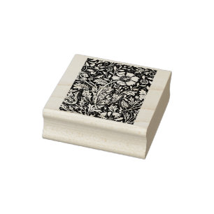 Sello De Caucho Floral William Morris Design