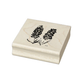 Sello De Caucho Flores de arenas azules Flores silvestres Lupine T