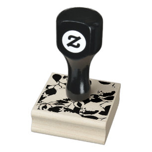 Sello De Caucho Flores de hojas de limón Foliage Patrón sin soldad