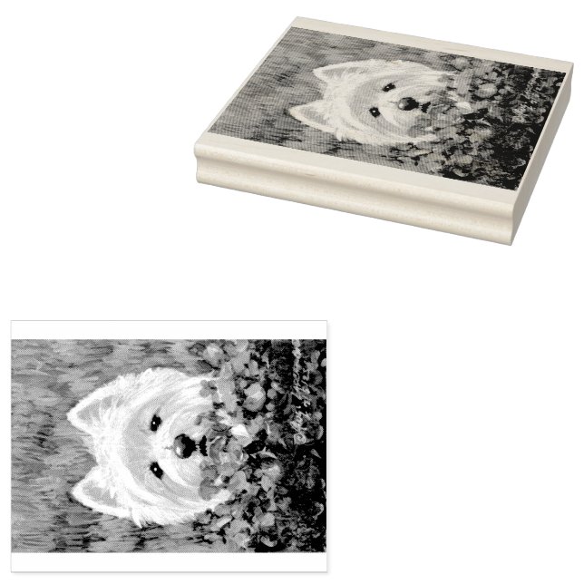 Sello De Caucho Flores occidentales y rosas (Sellado)